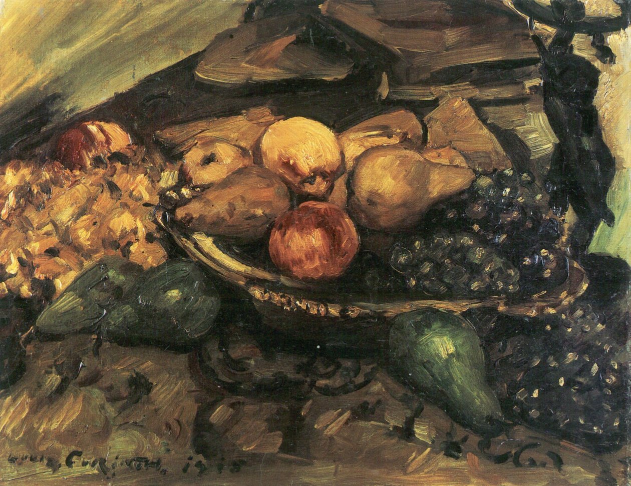 Martwa natura owocowa autorstwa Lovis Corinth