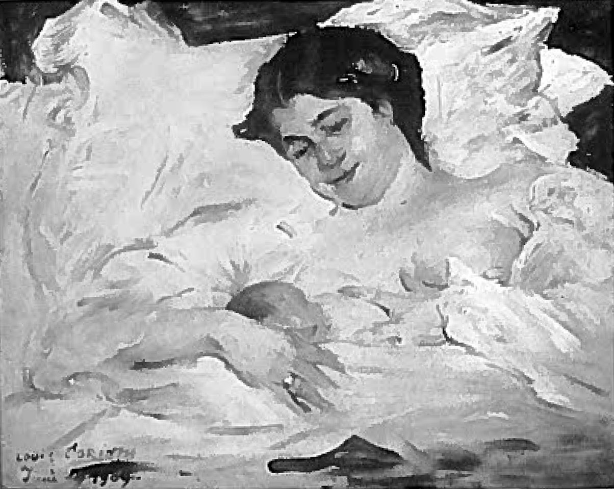 Charlotte i Wilhelminen w połogu autorstwa Lovis Corinth