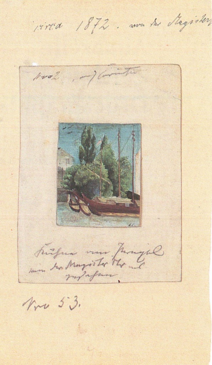 Kahne am Pregeln autorstwa Lovis Corinth