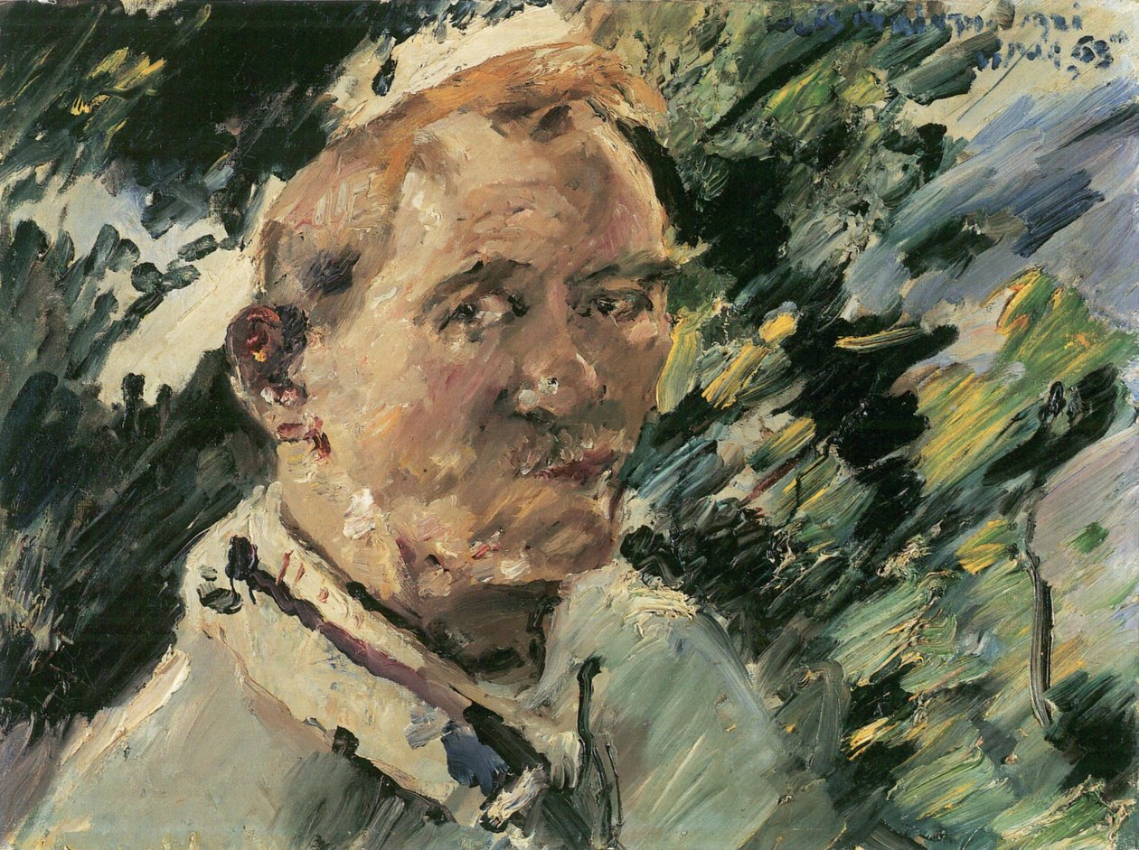 Mały autoportret przed Walchensee autorstwa Lovis Corinth