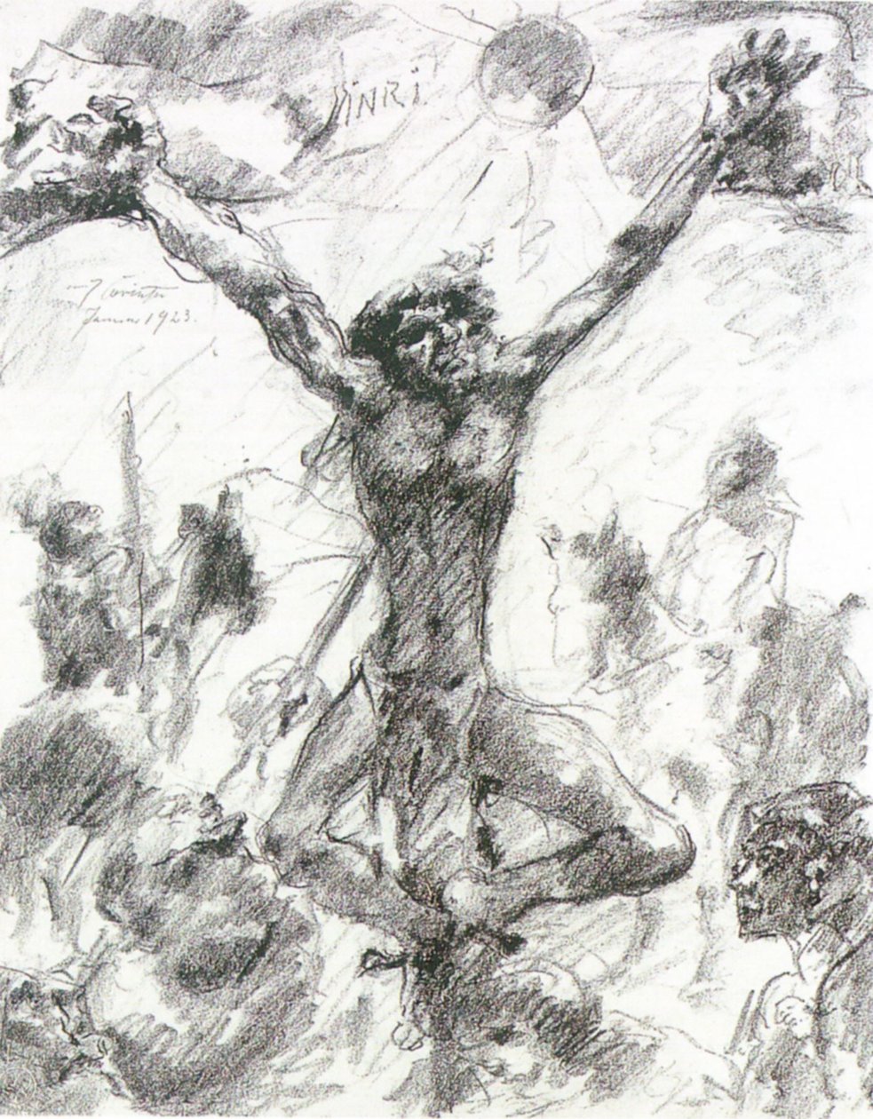 Ukrzyżowanie autorstwa Lovis Corinth