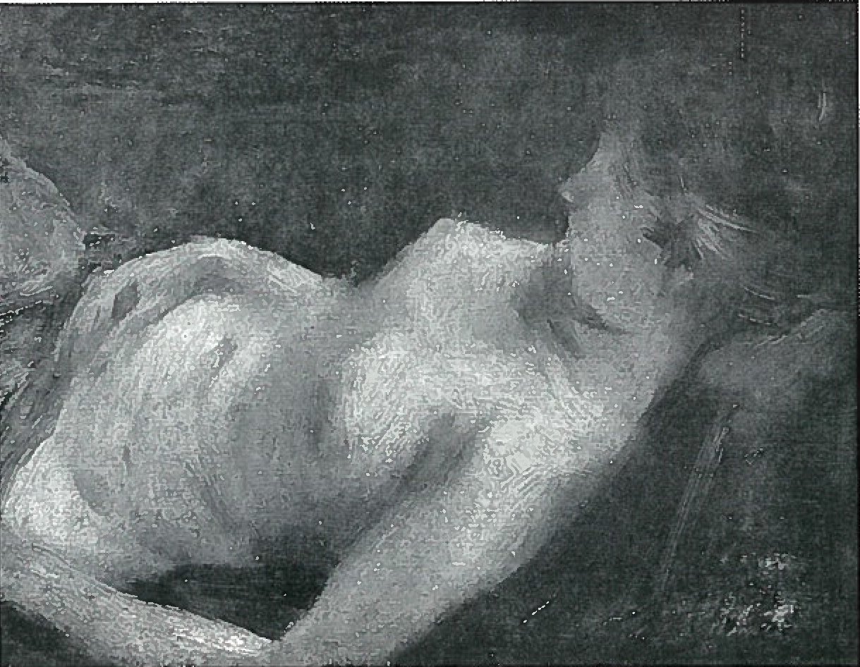 Pół-nagie kobiece pół-nagie autorstwa Lovis Corinth