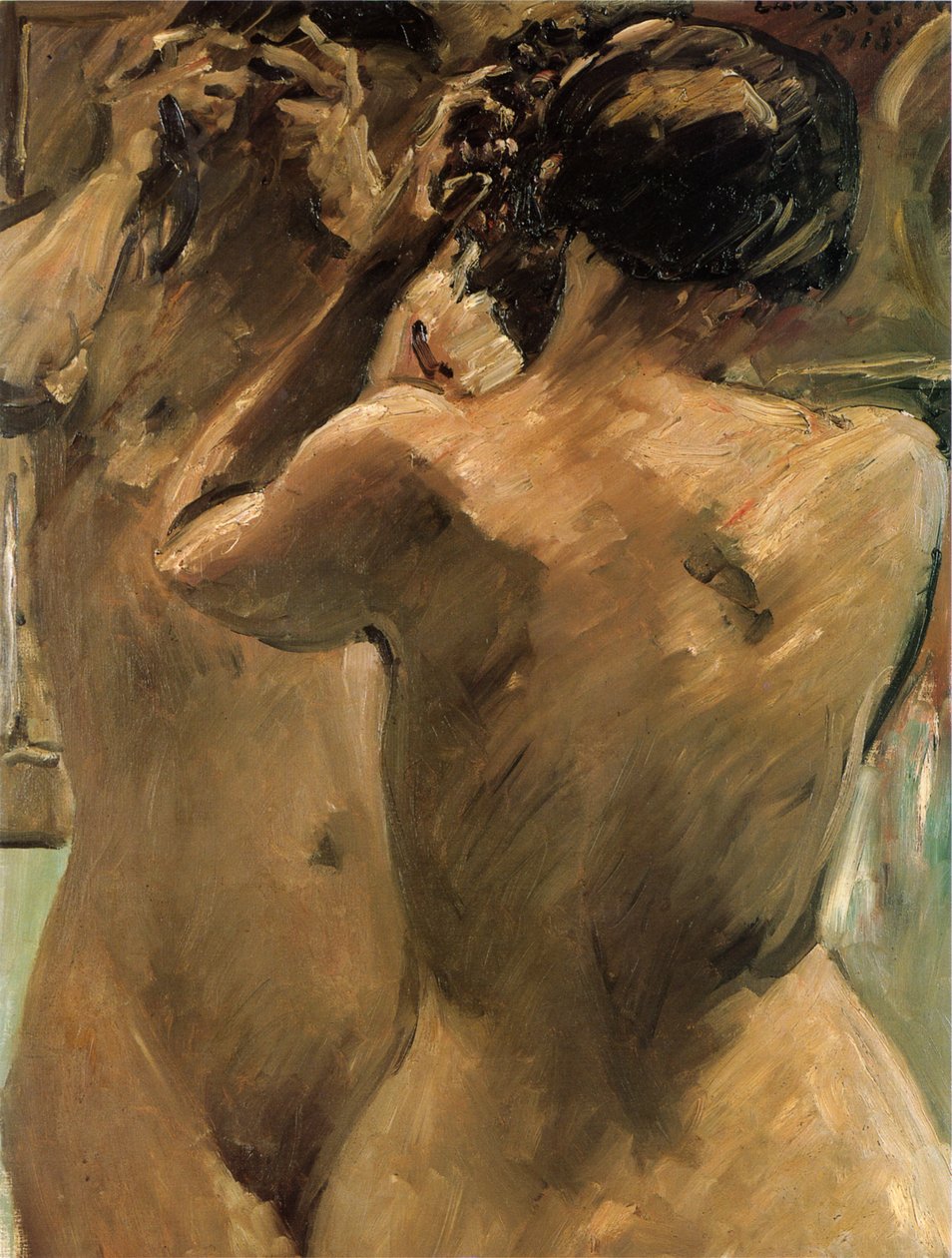 Dziewczyna przed lustrem autorstwa Lovis Corinth
