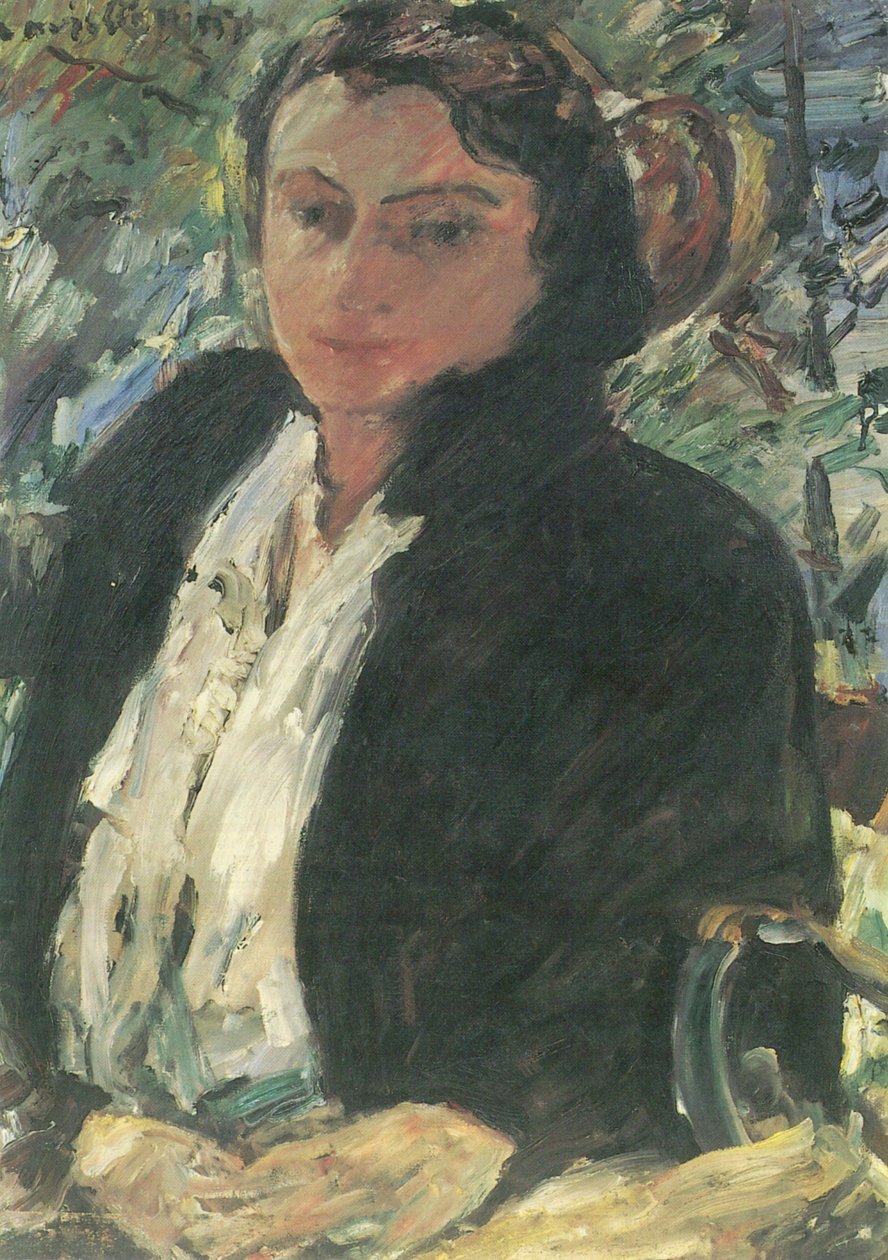 Portret Charlotte Corinth w gruner Samt Jacke autorstwa Lovis Corinth