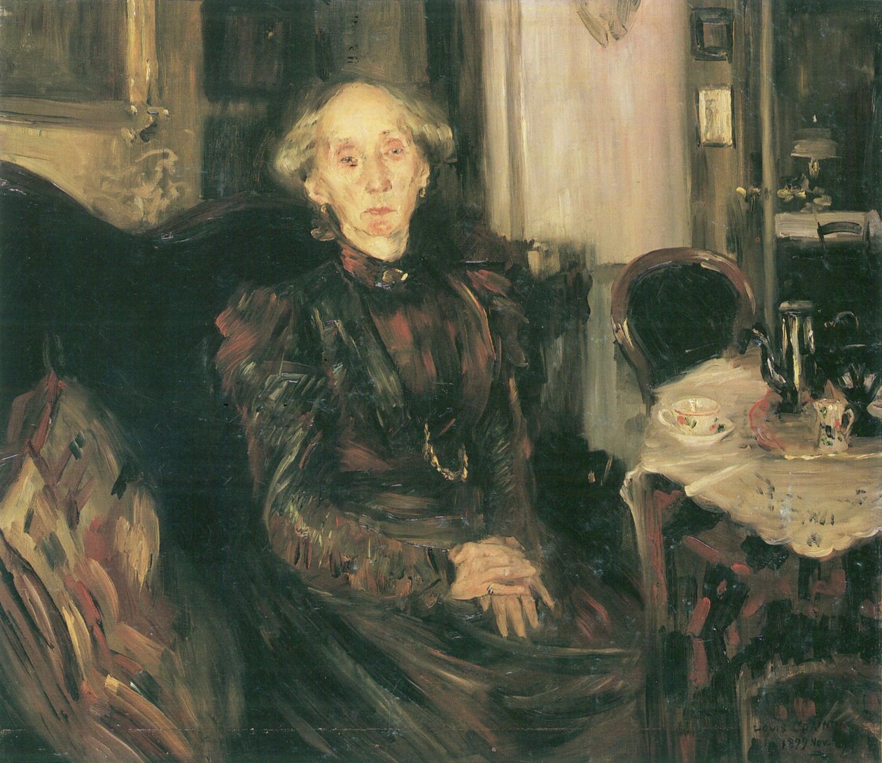 Portret matki Rosenhagenn autorstwa Lovis Corinth