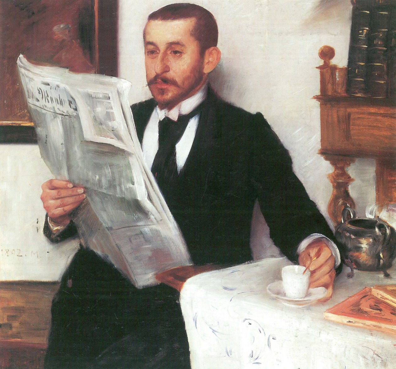 Portret malarza Benno Beckern autorstwa Lovis Corinth