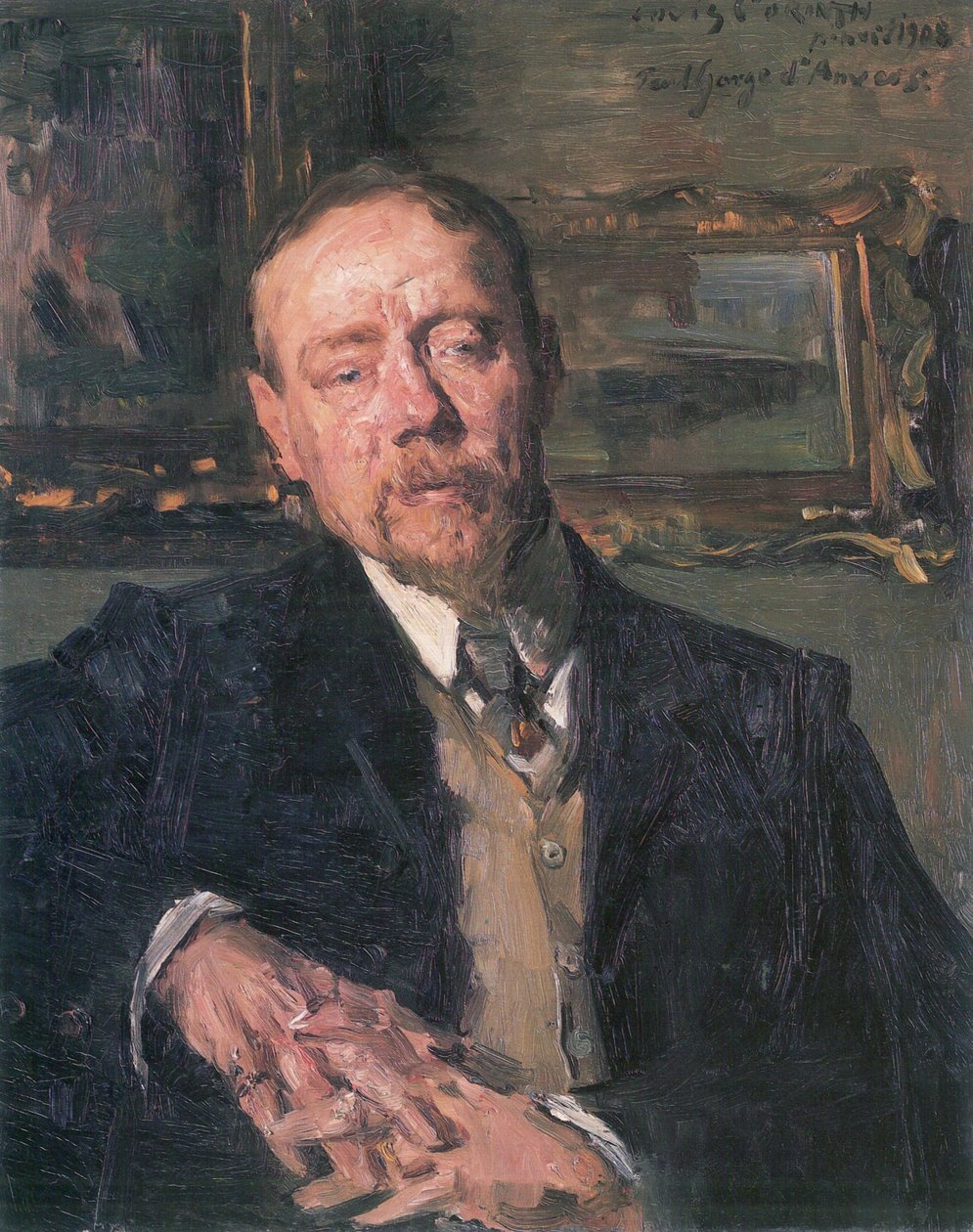 Portret malarza Eugeniusza Gorgena autorstwa Lovis Corinth
