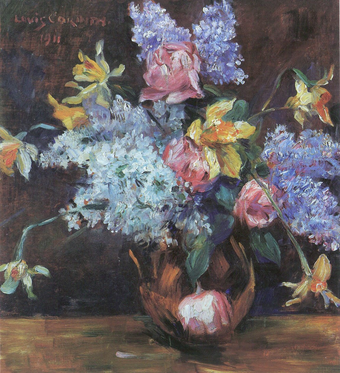 Róże, bzy i żonkile autorstwa Lovis Corinth