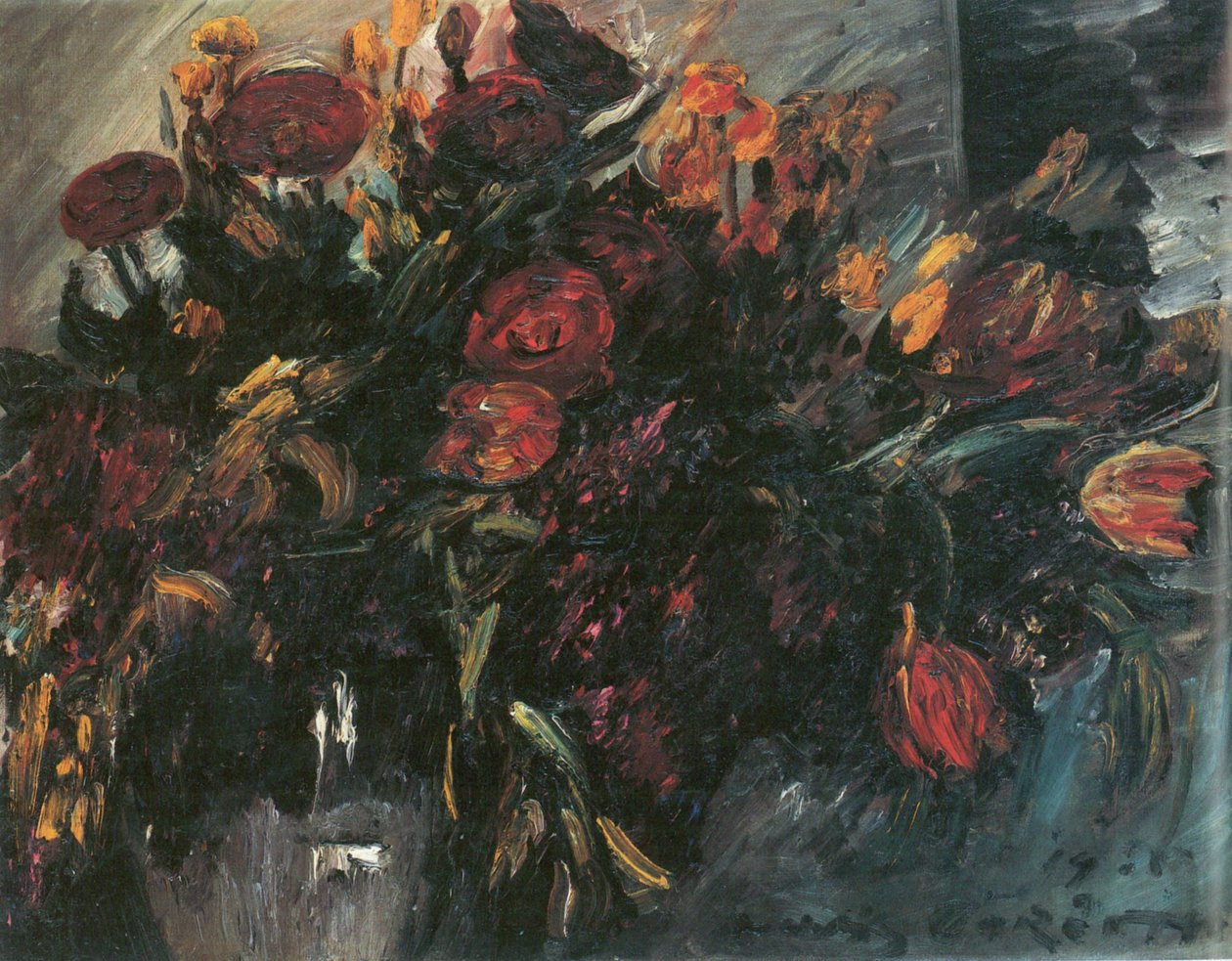 Czerwone i żółte tulipany autorstwa Lovis Corinth