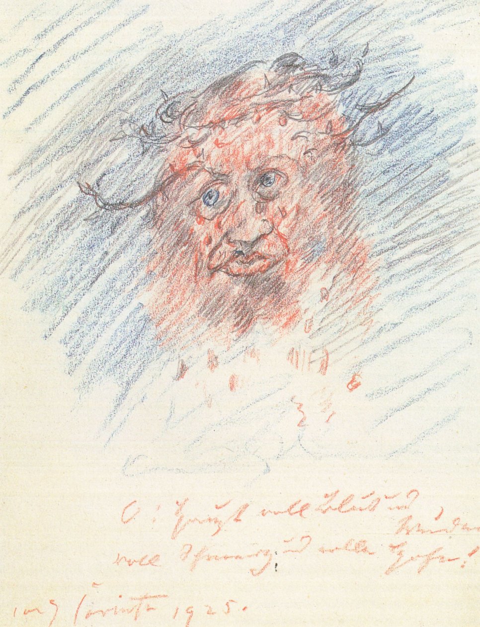 Autoportret człowieka bólu autorstwa Lovis Corinth
