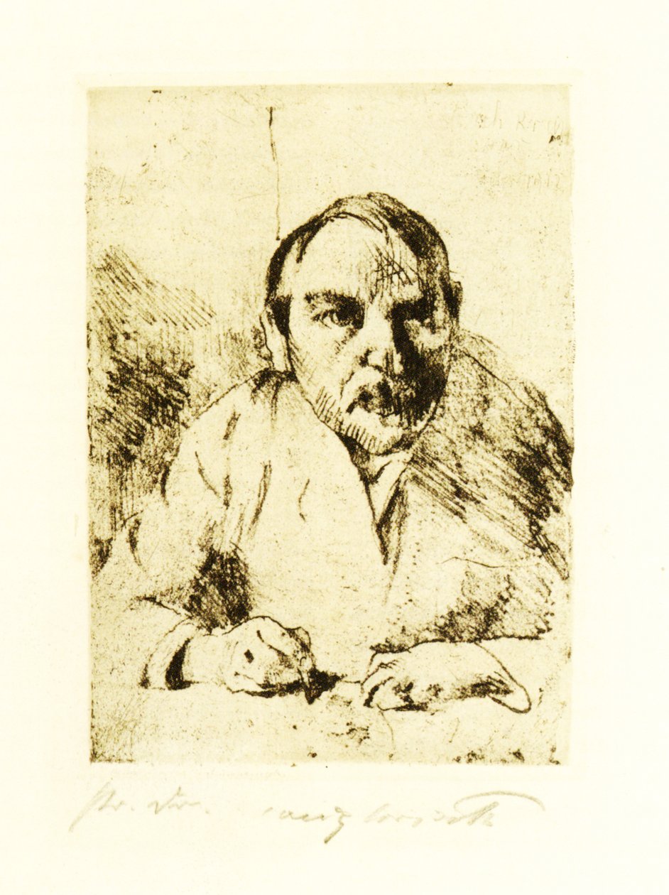 Autoportret, gdy byłem chory autorstwa Lovis Corinth