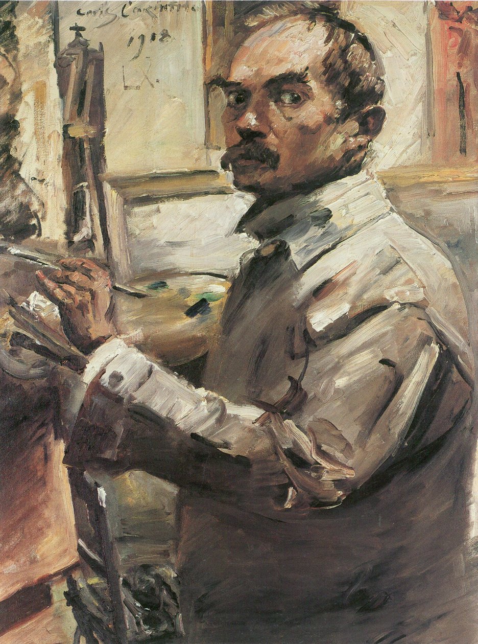  Autoportret w białym płaszczu autorstwa Lovis Corinth