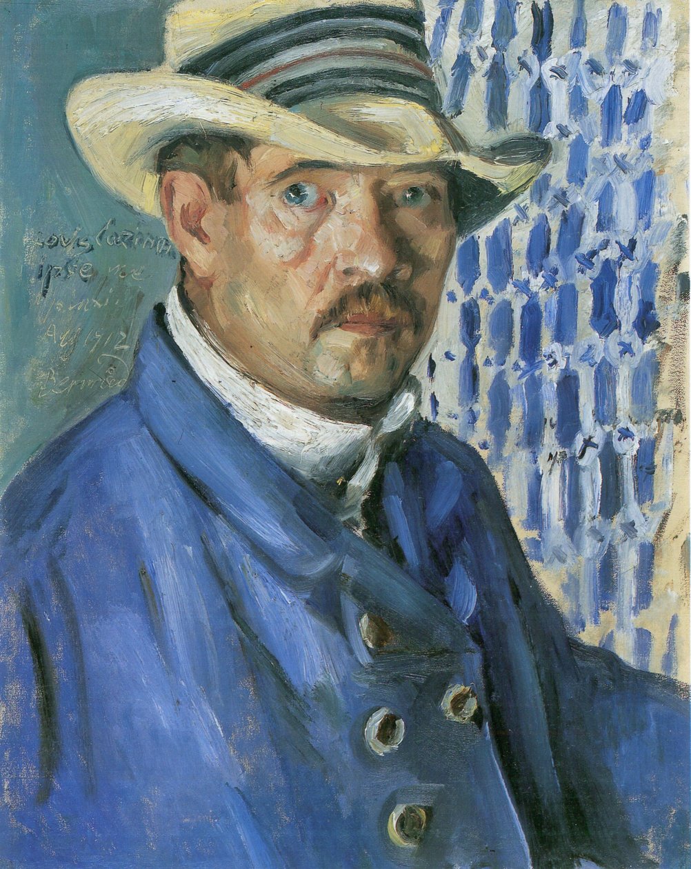 Autoportret w kapeluszu panamskim autorstwa Lovis Corinth