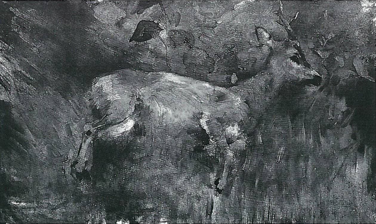 Martwy rogacz autorstwa Lovis Corinth