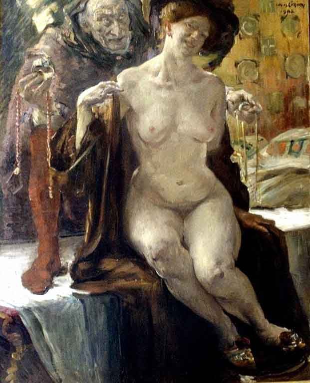 Uwodzenie autorstwa Lovis Corinth