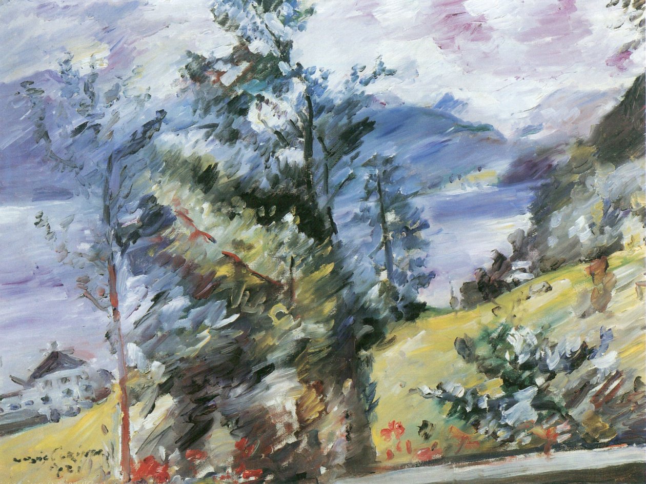 Walchensee, widok na Wetterstein autorstwa Lovis Corinth