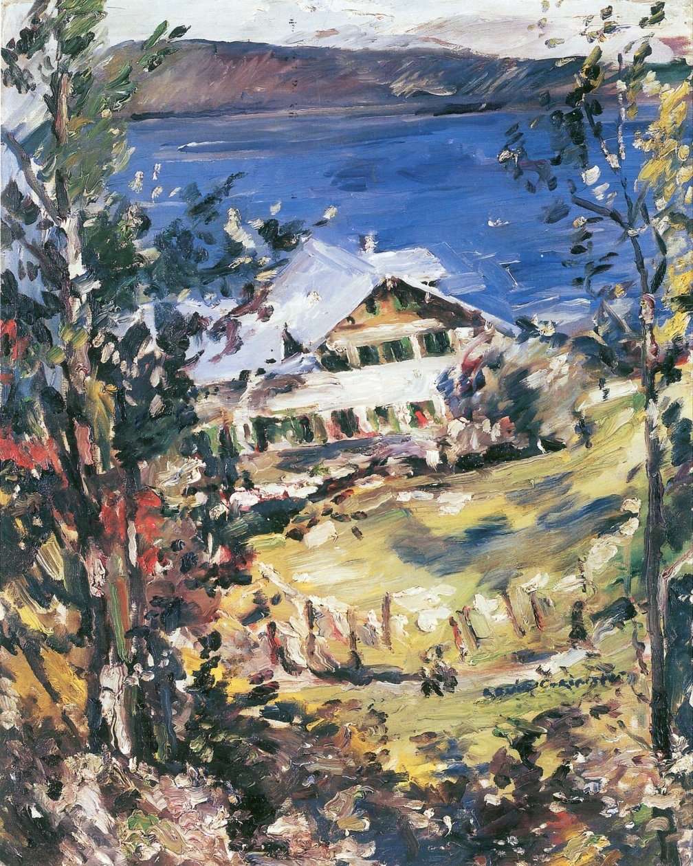 Walchensee, wiejski dom z umywalniami autorstwa Lovis Corinth
