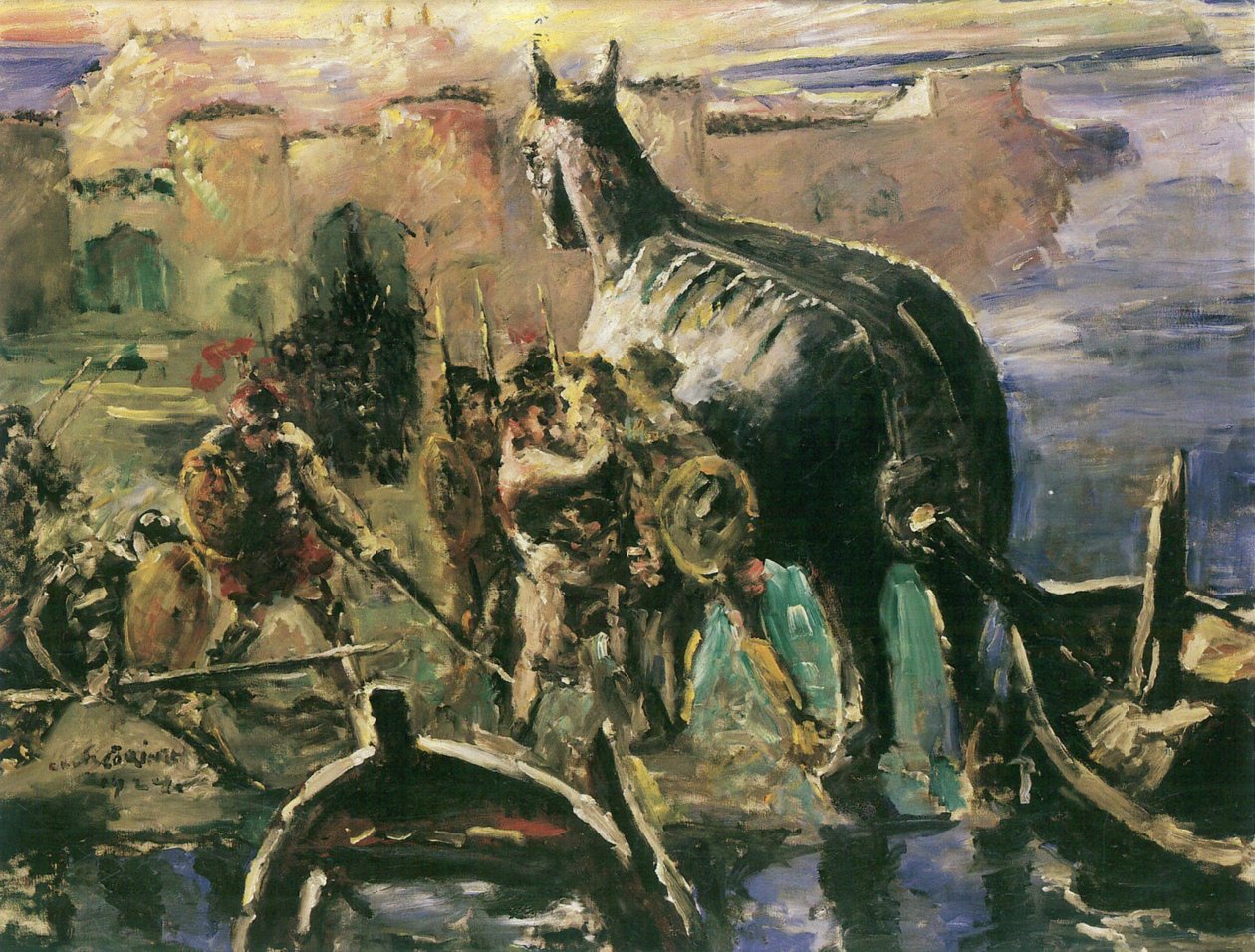 Koń trojański autorstwa Lovis Corinth