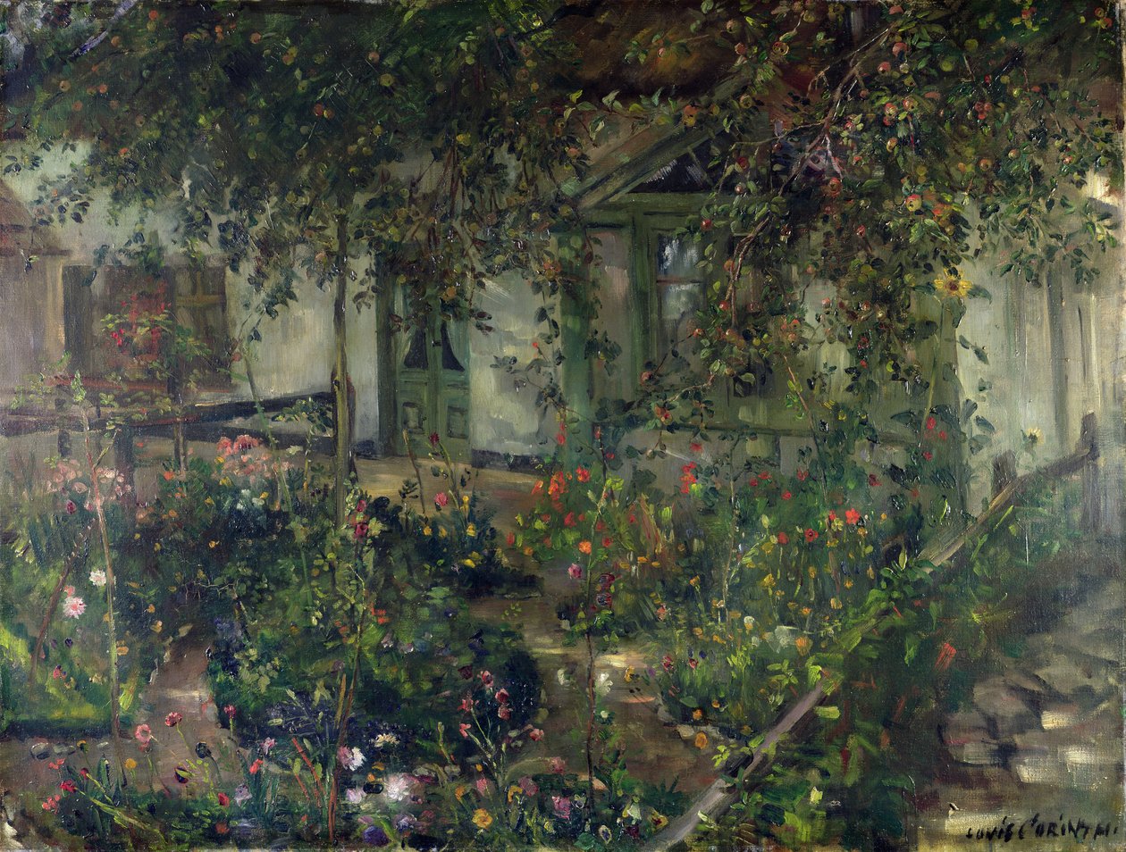 Kwiatowy ogród w rozkwicie, 1904 autorstwa Lovis Corinth