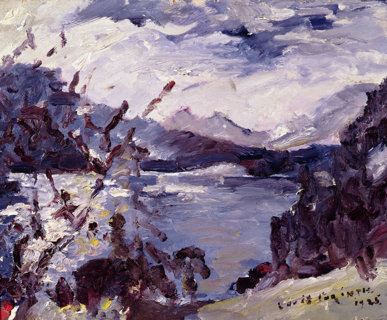 Jezioro Walchen otoczone górami, 1925 autorstwa Lovis Corinth