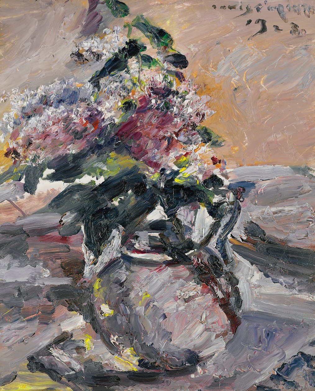 Bzy w szklanej misce autorstwa Lovis Corinth