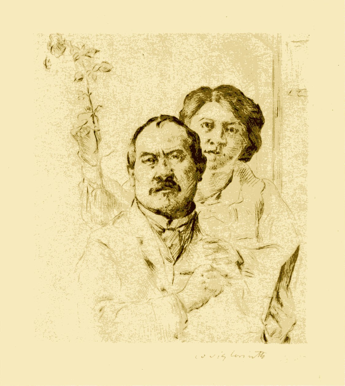 Autoportret z żoną autorstwa Lovis Corinth