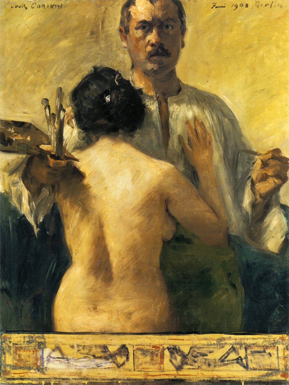 Autoportret z modelką autorstwa Lovis Corinth