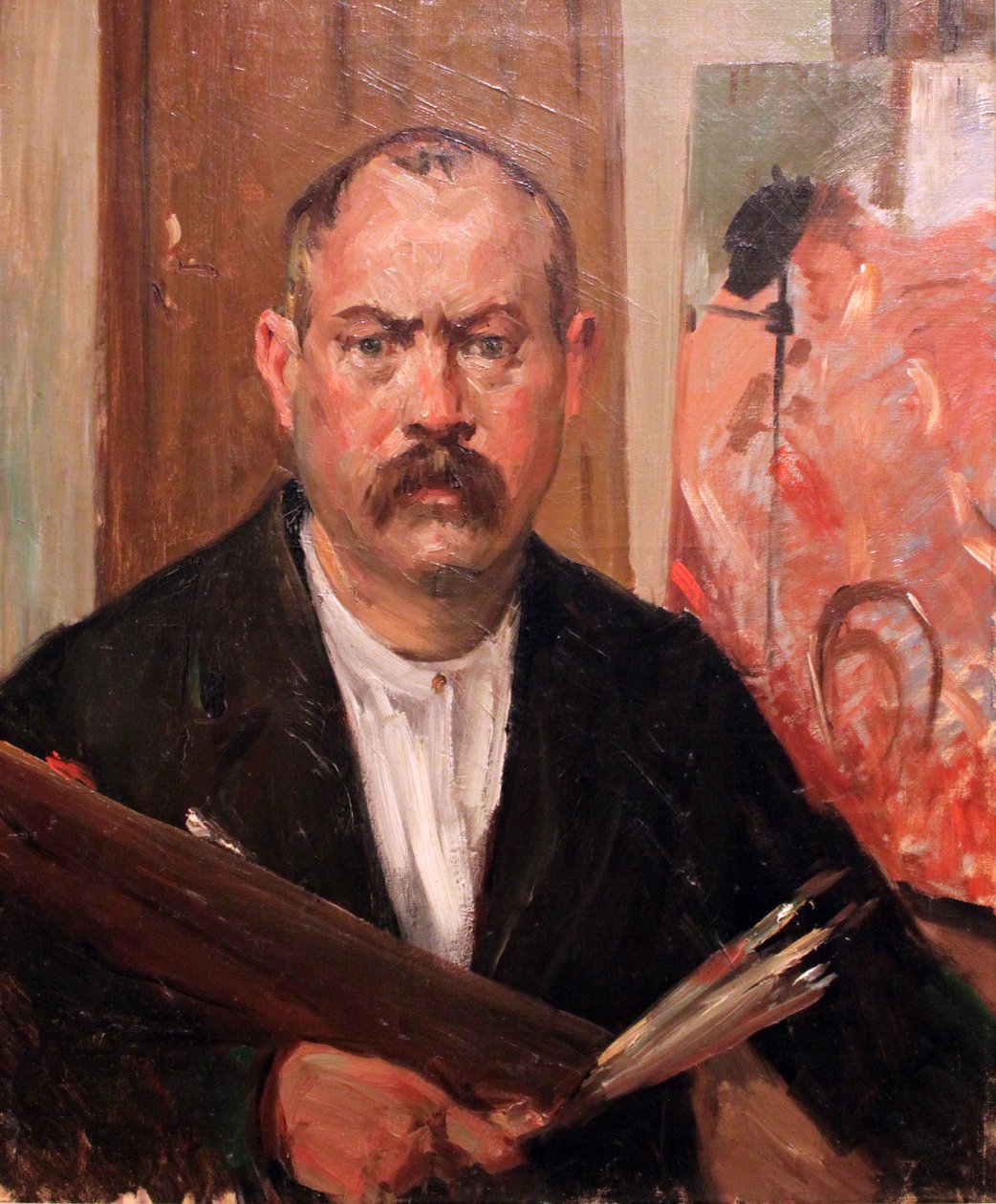 Autoportret bez kołnierzyka autorstwa Lovis Corinth