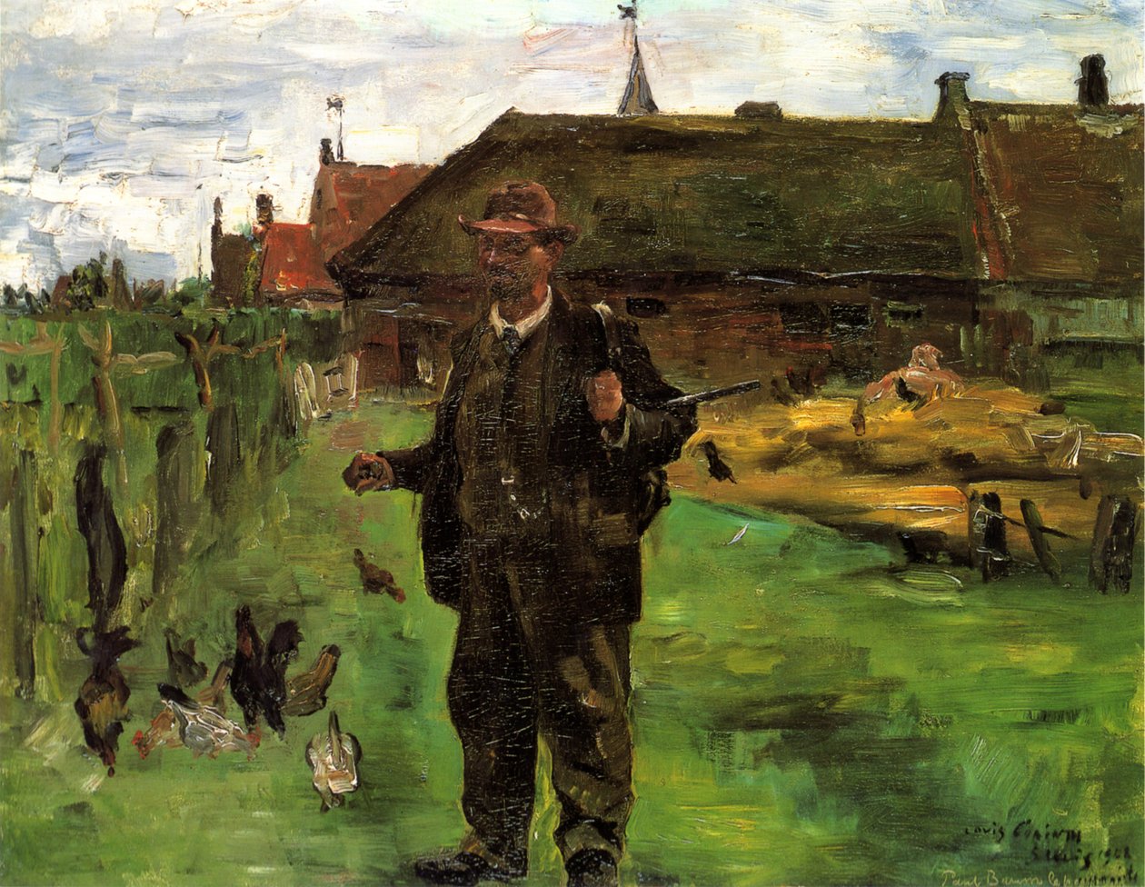 Portret malarza Paula Bauma w Sluis autorstwa Lovis Corinth