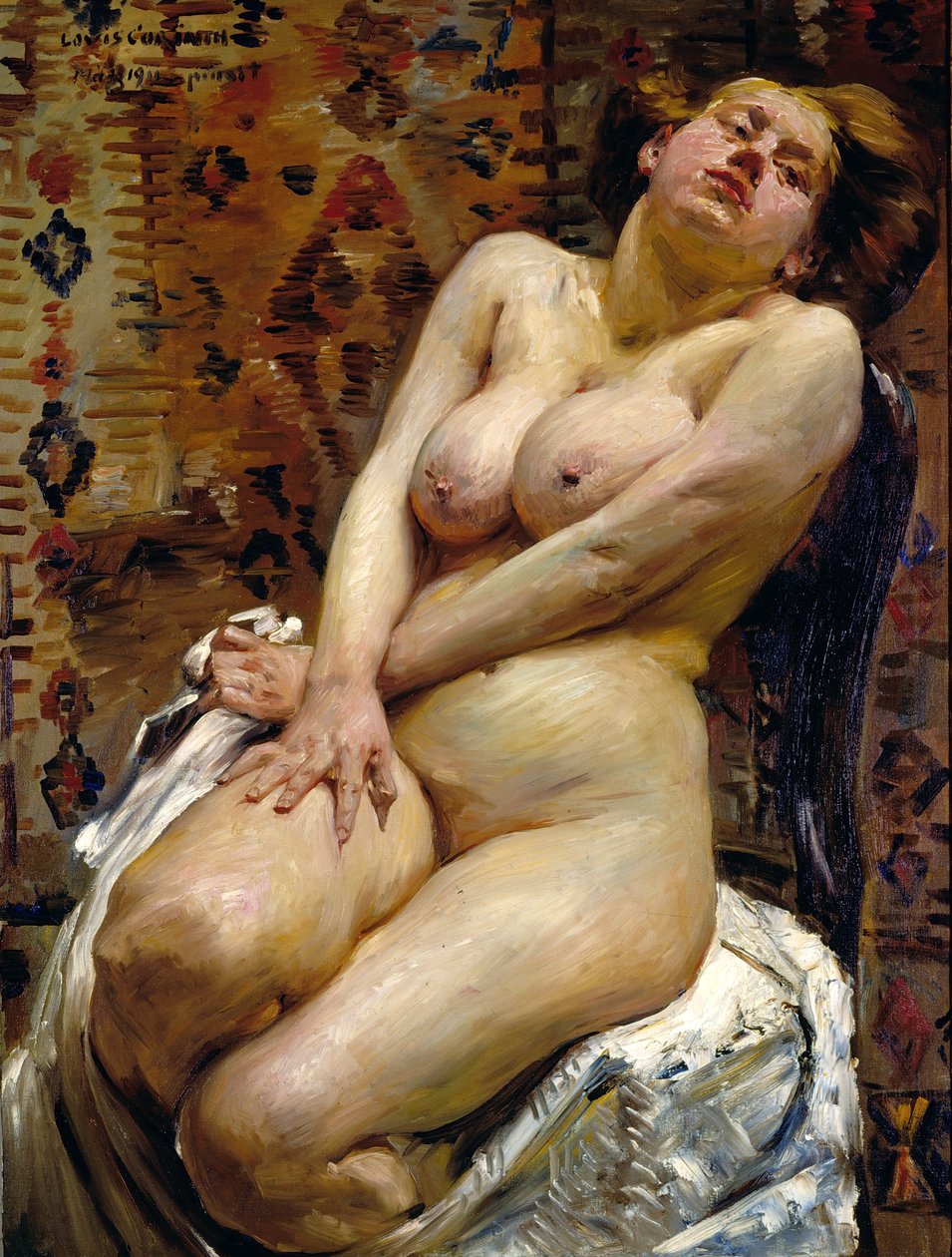 Nana, nagość kobieca autorstwa Lovis (1858-1925) Corinth