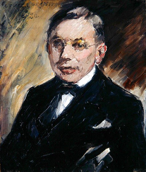 Portret Ernsta Opplera autorstwa Lovis  Corinth