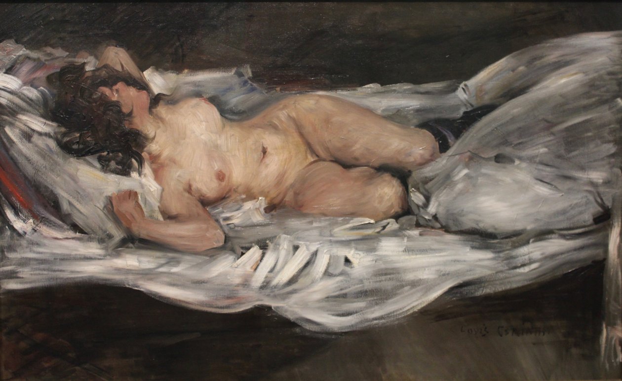 Leżąca kobieta nago autorstwa Lovis (1858 1925) Corinth
