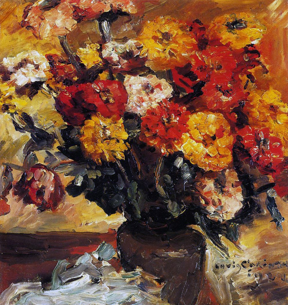 Cynia w wazonie autorstwa Lovis  Corinth