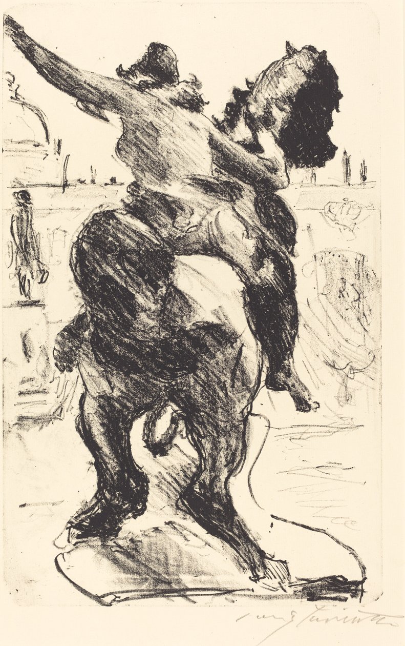 Posąg Amazonki w Alte Museum autorstwa Lovis Corinth