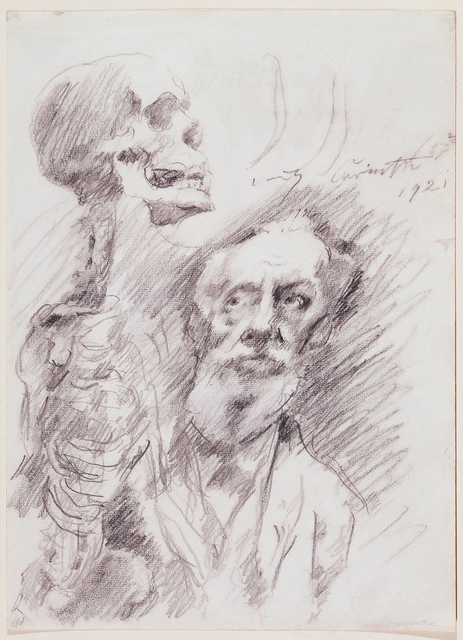 Anatom ze szkieletem autorstwa Lovis Corinth