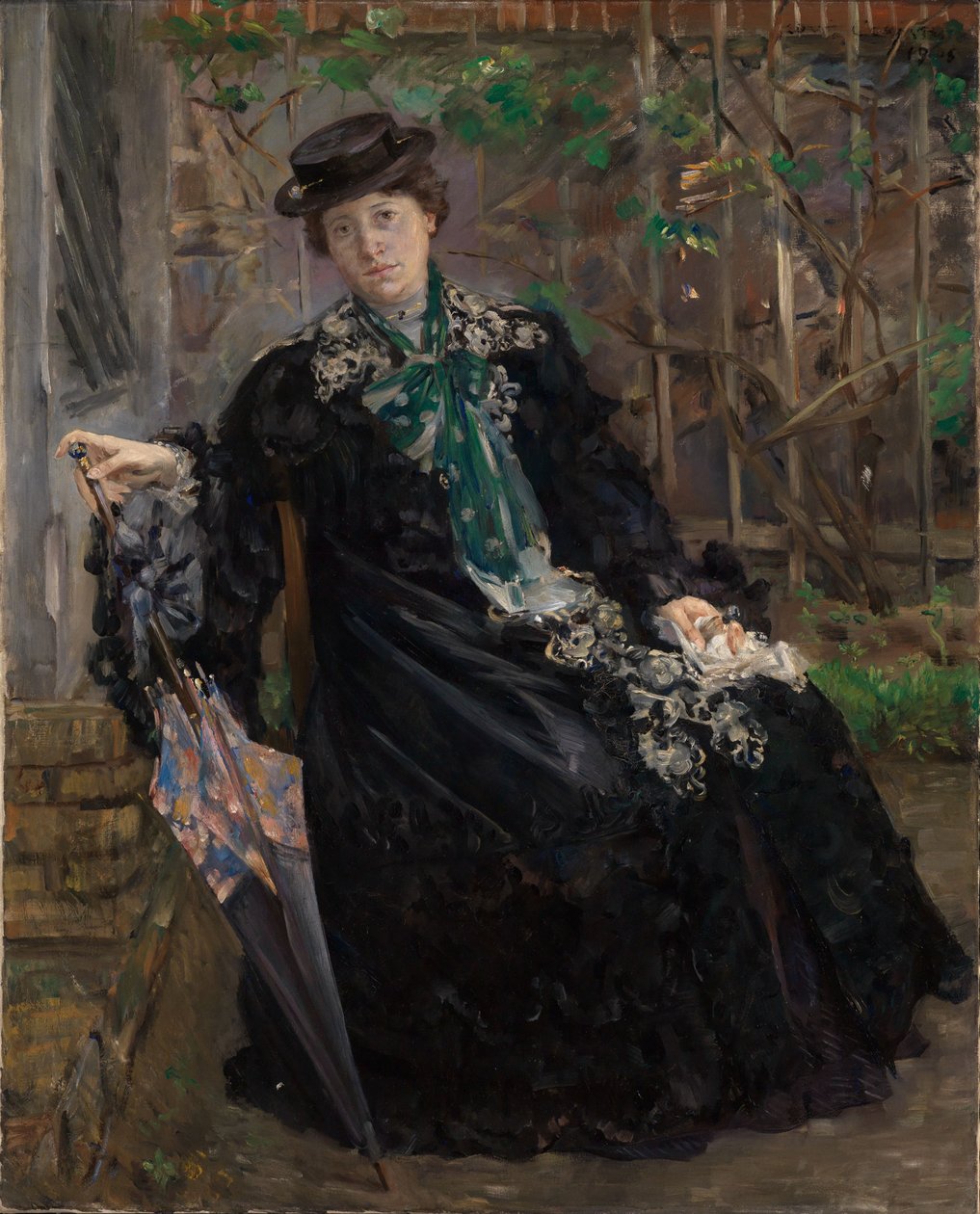 Portret pani Charlotte Berend-Corinth w ogrodzie autorstwa Lovis Corinth