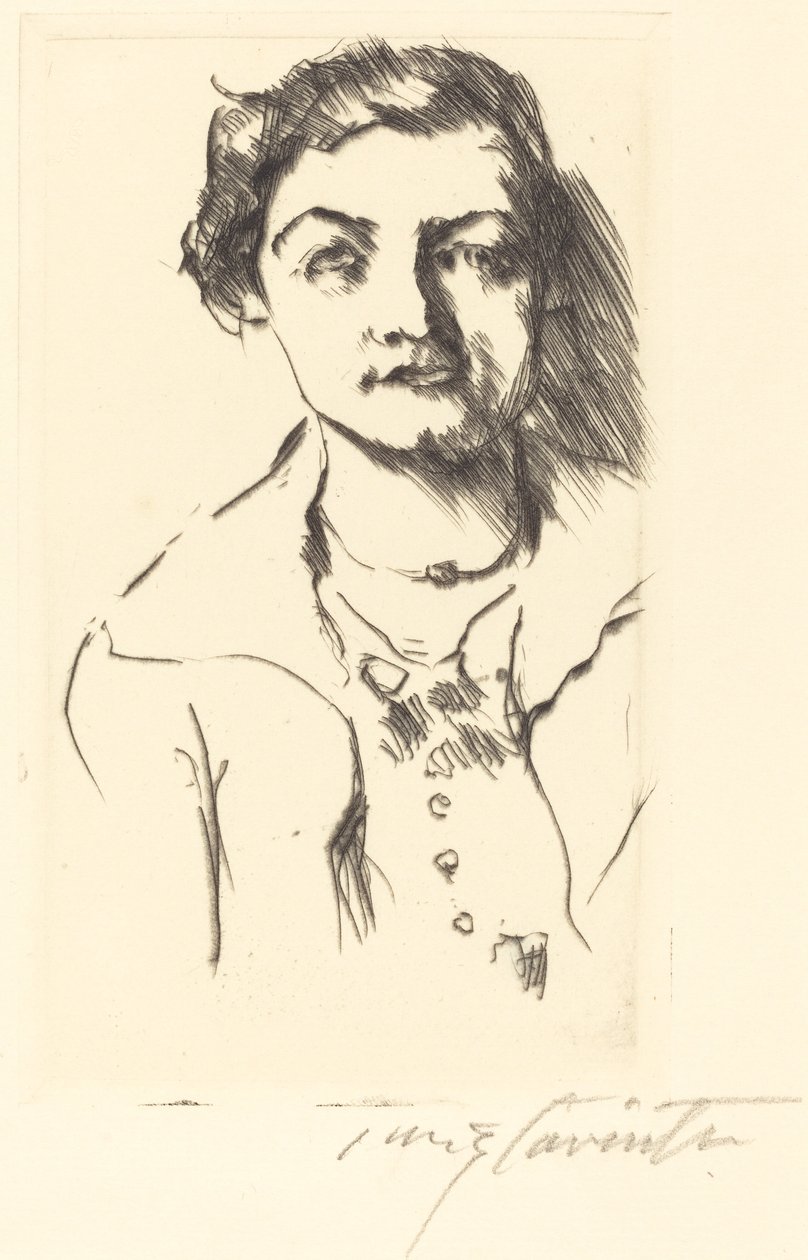 Portret młodej kobiety - Anneliese Halbe, 1918. autorstwa Lovis Corinth