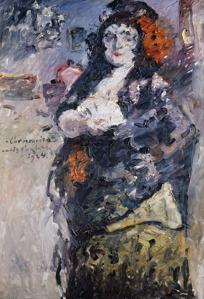 Carmencita Portret Charlotte Berend-Corinth w hiszpańskim stroju autorstwa Lovis Corinth