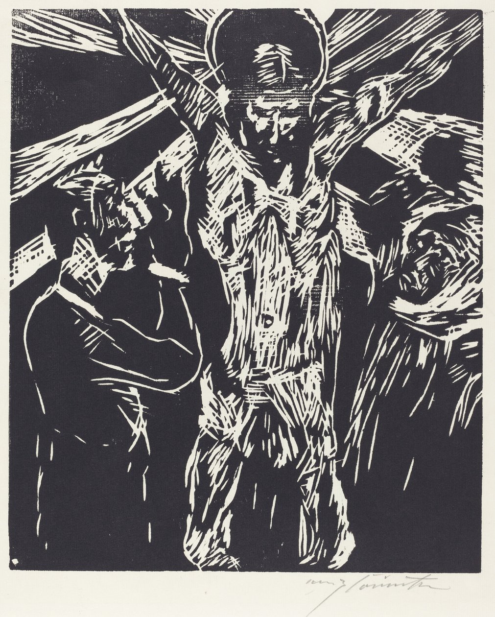 Chrystus na krzyżu (Ukrzyżowanie) autorstwa Lovis Corinth