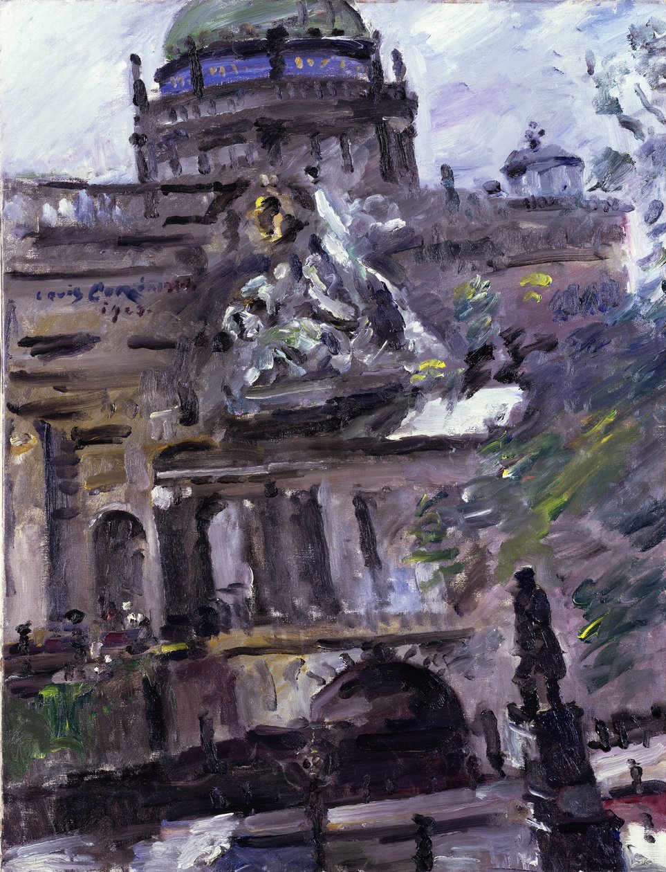 Pałac Berliński widziany z Darmstädter Bank autorstwa Lovis Corinth