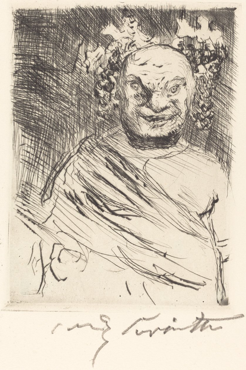 Gastmahl z Trimalchio: pl. I (Uczta z Trimalchio: pl. I) autorstwa Lovis Corinth