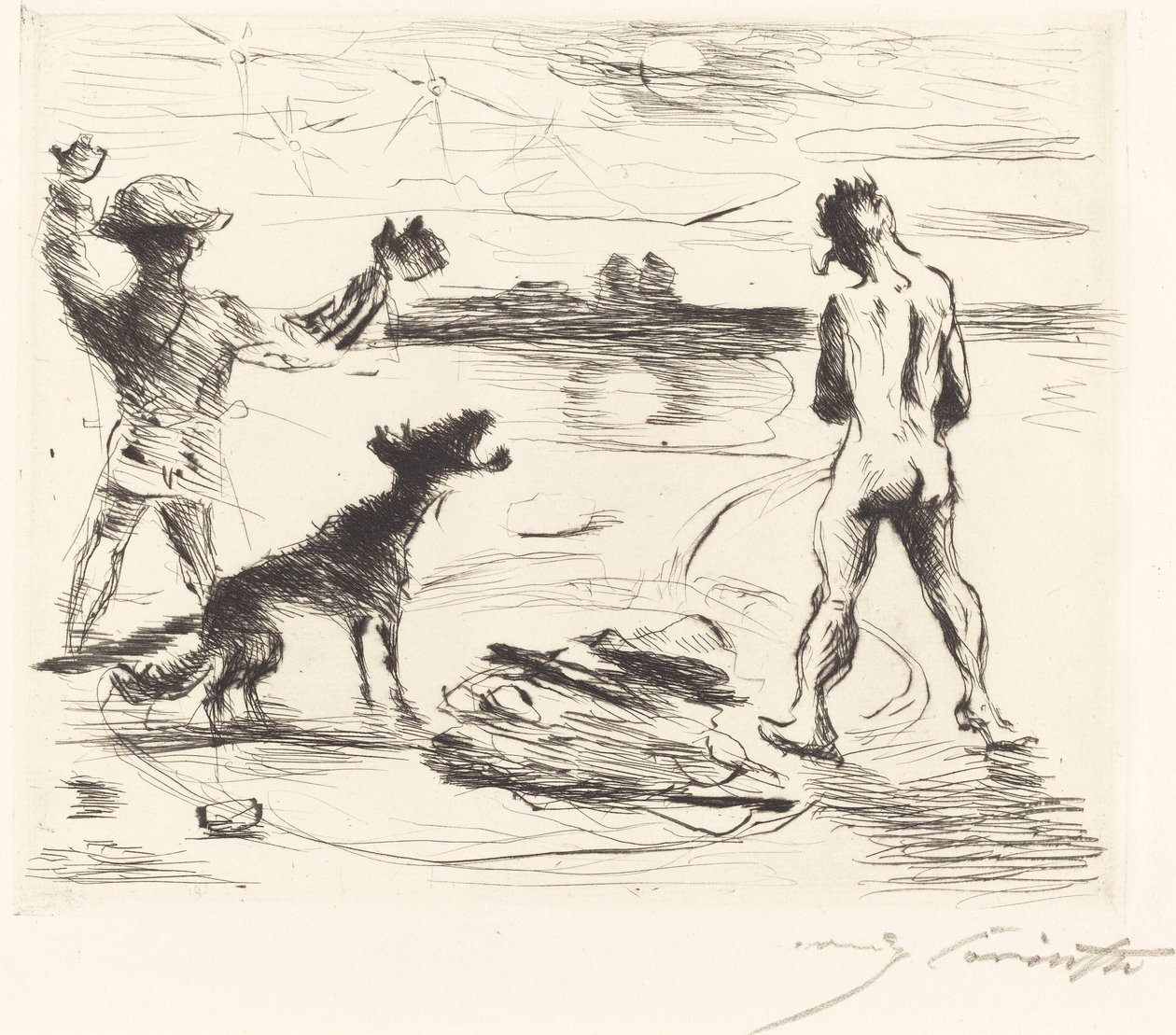 Gastmahl z Trimalchio: pl. VII Bankiet Trimalchio: pl. VII, autorstwa Lovis Corinth