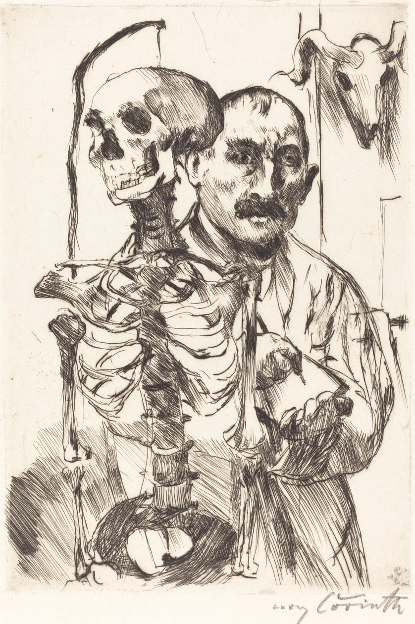 Artysta i śmierć II autorstwa Lovis Corinth