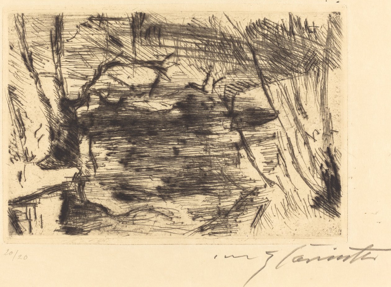 Der Neue See Nowe Jezioro, 19201921. autorstwa Lovis Corinth