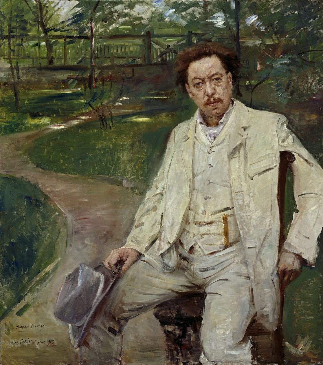 Pianista Conrad Ansorge autorstwa Lovis Corinth