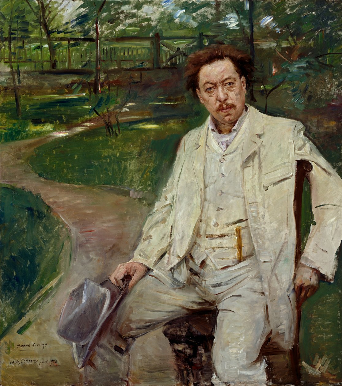 Pianista Conrad Ansorge autorstwa Lovis Corinth