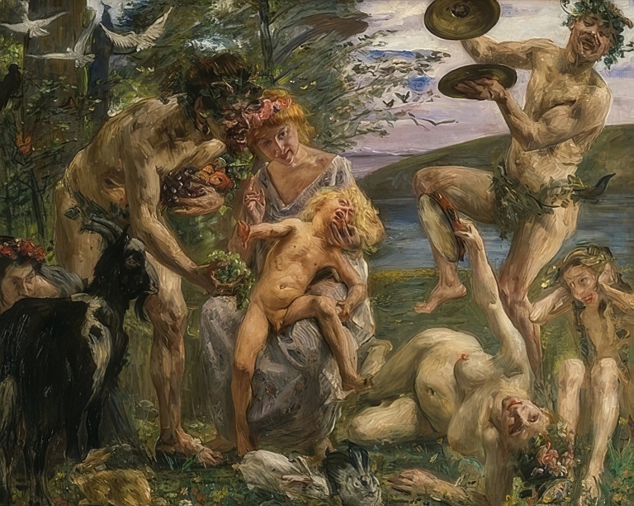 Dzieciństwo Zeusa. 1905-1906 autorstwa Lovis Corinth