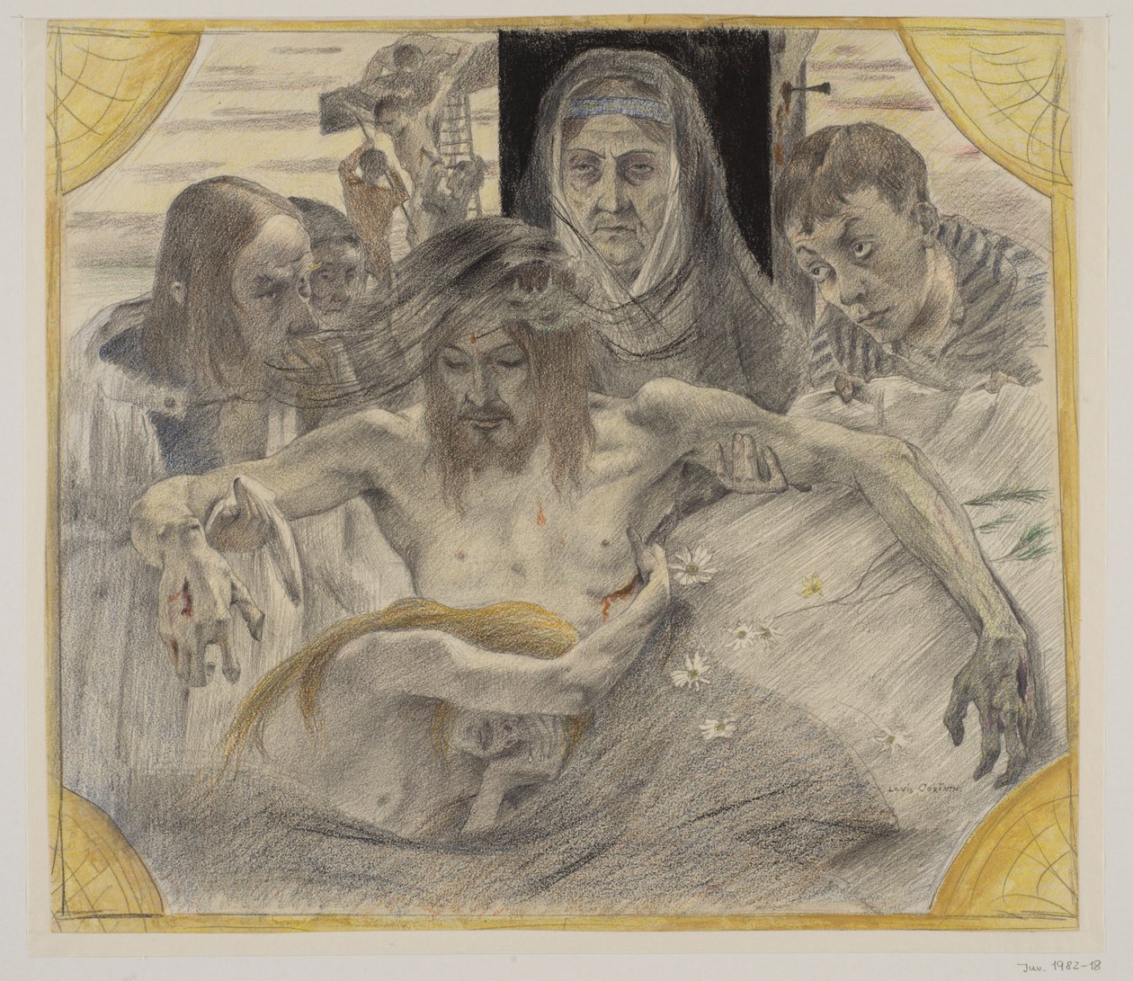 Zdjęcie Chrystusa z krzyża autorstwa Lovis Corinth