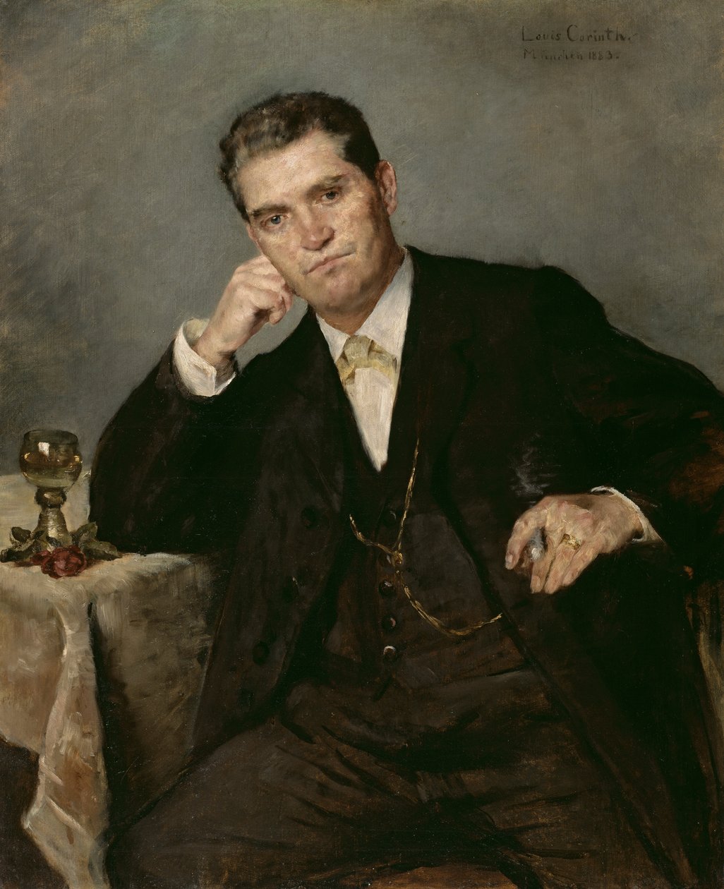 Franz Heinrich Corinth, ojciec artysty autorstwa Lovis Corinth