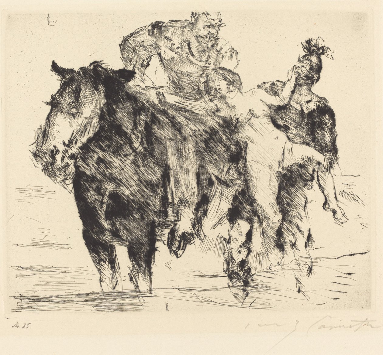 Gwałt Kobieta Gwałt, 1920. autorstwa Lovis Corinth